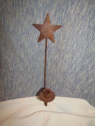 METAL STAR WALL CANDLE HOLDER