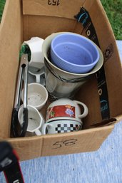 Planter & Mugs Lot