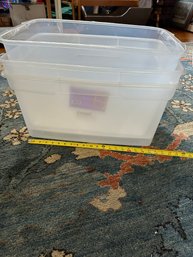 3 Plastic Bins / Totes