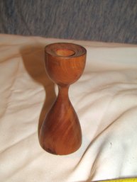 WOOD CANDLE STICK HOLDER