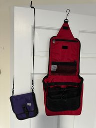 Camping LL Bean Shower Caddy & Purple Pouch