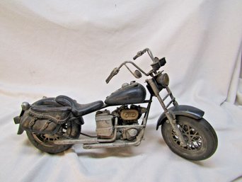 ARTS & CRAFTS METAL LOW RIDER CHOPPER MOTORCYCLE