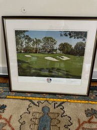 2 FRAMED RYDER CUP PRINTS PICTURES