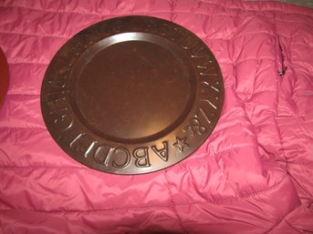 Tin BROWN 'ABC' Plate