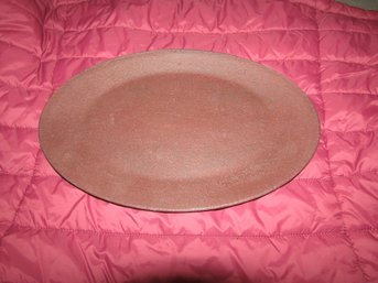 11' Oval Wood Plate
