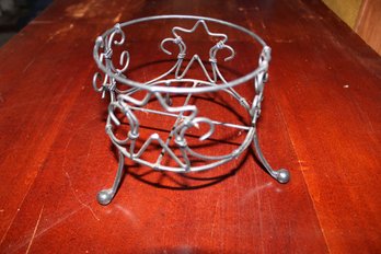 ROND METAL STAR CANDLE HOLDER