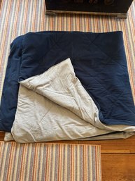 Queen Size Gray & Blue Comforter