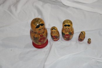 Vintage USSR Russian Nesting Dolls