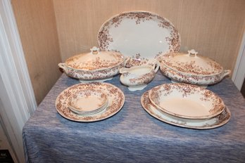 BURSLEM ENGLAND SEMI PORCELAIN MAINE DISHES