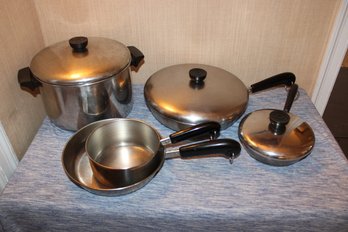 REVERE WARE POTS & PANS LOT