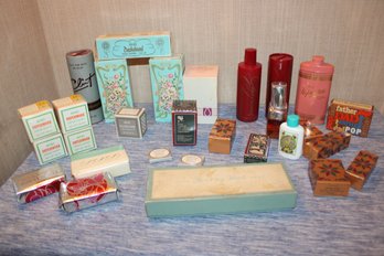 LARGE AVON PERFUME TALC SOAP LOT