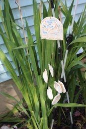 Ceramic Nantucket Shell Wind Chime