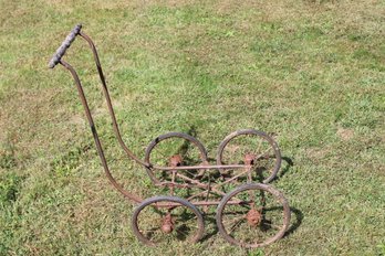 Antique Baby Stroller Base Only