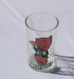 Vtg Porky Pig Glass