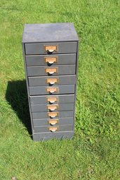 METAL STORAGE CABINET AND CONTENTS