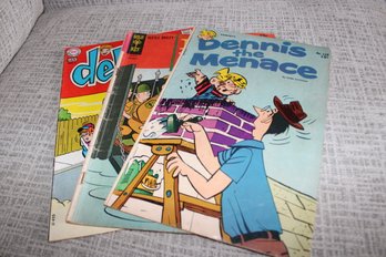 3 - 15 Cent Comic Books Dennis The Menace Beetle Bailey