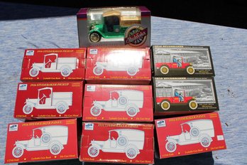 10 - STUDEBAKER DIE CAST CARS TRUCKS BANKS