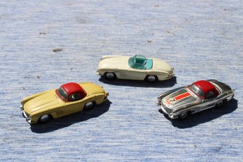 3 CORGI TOY MERCEDES CARS