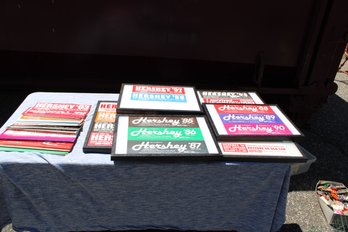 COLLECTION OF HERSHEY PA CAR MEET BUMPER STICKERS