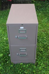 2 DRAWER HON METAL FILE CABINET