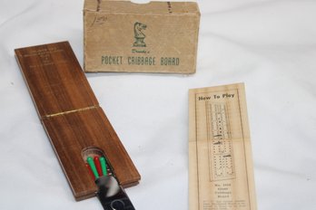 Vintage Pocket Cribbage Game No 6