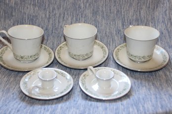 Mikasa Tea Cups & Candlesticks #G9059