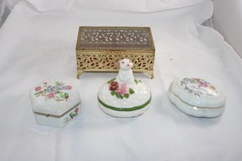 Trinket Jewelry Box Lot