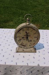 Metal Shelf Mantle Clock