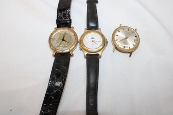 3 Mens Watches - Parts Or Repair