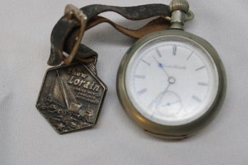 Hamilton Pocket Watch #34063- Keystone Silveroid Case
