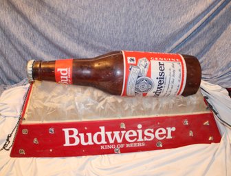 Budweiser King Of Beers Hanging Pool Table Light - Plastic