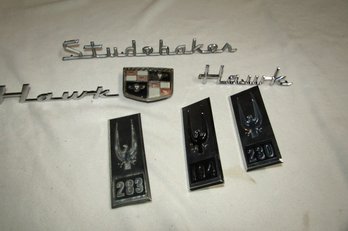 STUDEBAKER HAWK EMBLEMS BADGES