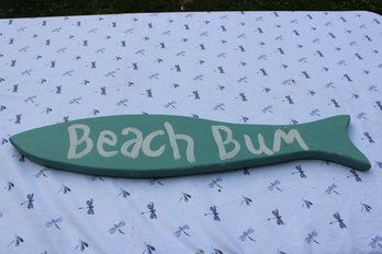 Beach Bum Fish Wall Hanging