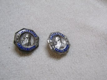 2 VINTAGE STERLING STUDEBAKER 15 YEAR SERVICE PINS