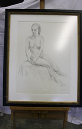 Pencil Drawing 'Rebecca' Signed By Bernie Boucher 33x26