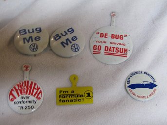 CAR AUTO BUTTONS BADGES