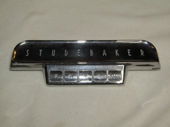 1955 CHROME STUDEBAKER RADIO PLATE