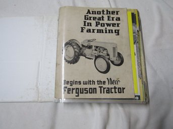 Binder Of Vintage Ferguson Tractor Manuals