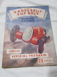 July 3, 1937 Vanderbilt Cup Race Program