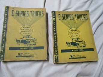 2 Studebaker E Series Trucks Parts Catalogs