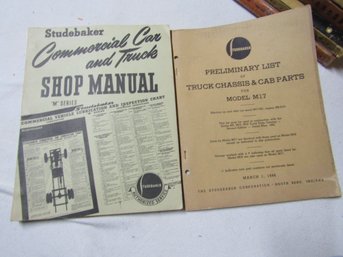 2 Studebaker M Series Shop Manual Part List Catalogs