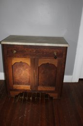 VINTAGE MARBLE TOP CABINET