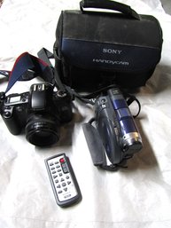 SONY HANDY CAM & CANON EOS REBEL 4