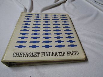 1968 CHEVROLET FINGER TIP FACTS BOOK