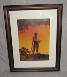 Maxfield Parrish Framed 'Harvest' Print 18' X 14'