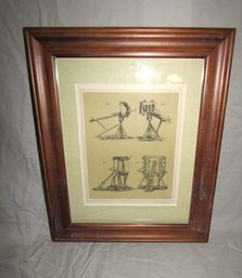 Greek Ballista Print 17.5' X 14' Framed & Matted