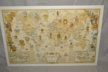 Mounted National Geographic ' Treasures Of The World Lost And Found' Poster 20' X 30'