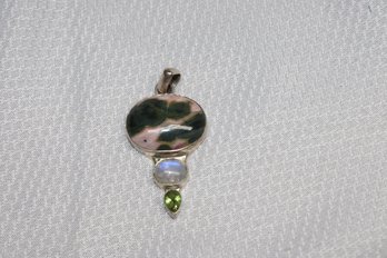 SJ 925 Silver & Gemstone Pendant