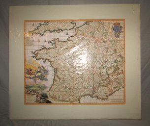 Mounted & Matted 1600's Repro Belguim Federation N. Vissher 21' X 25'