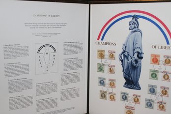 1977 ' Champions Of Liberty' Stamp Album